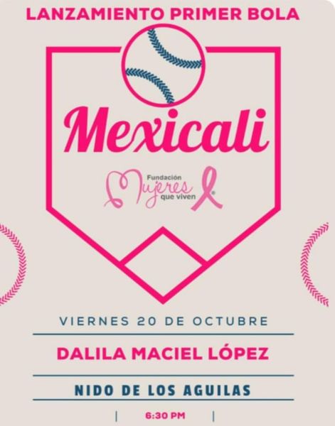 En este momento estás viendo Hoy viernes, Dalila Maciel López, lanzará la primera bola en el juego de los Aguilas en su nido.