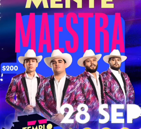Lee más sobre el artículo MENTE MAESTRA en Templo Mayor de Fiestas del Sol, domingo 28 septiembre.