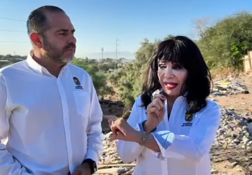 Lee más sobre el artículo Mira !!! Retiran toneladas de escombro en la zona del Rio Nuevo. Norma Bustamante, Alcaldesa de Mexicali; llamó a los ciudadanos a denunciar a las personas que tiran la basura en estos lugares.